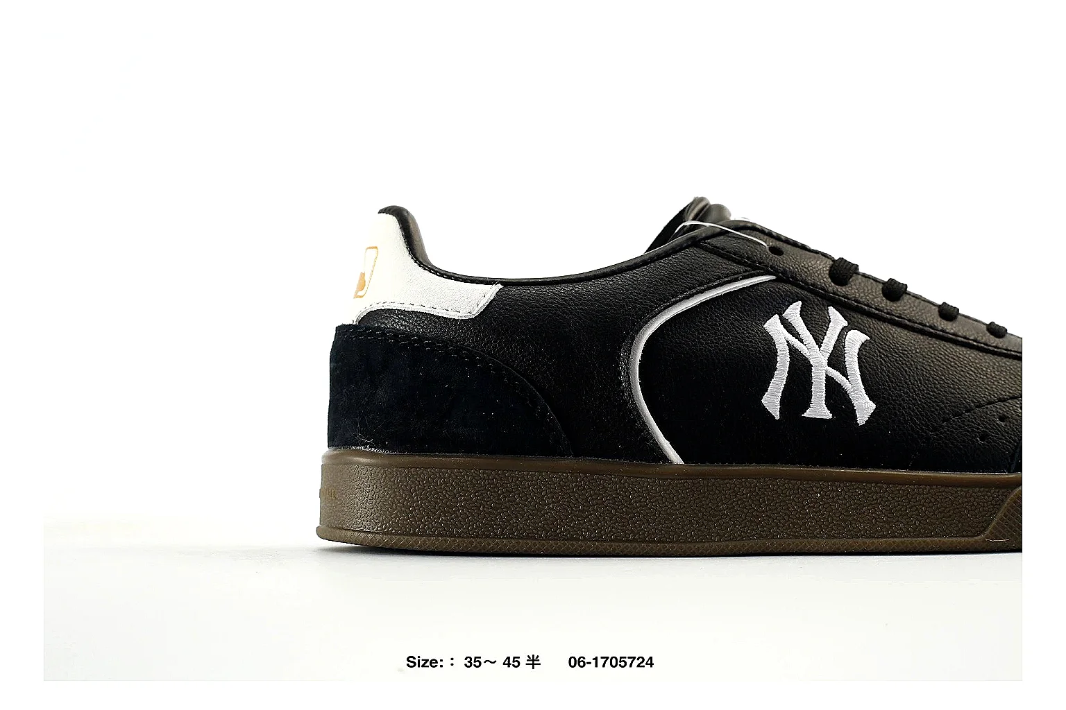 MLB NY Court Black Suede Sneaker 0971 comparison gallery with QC evidence thumbnail 6