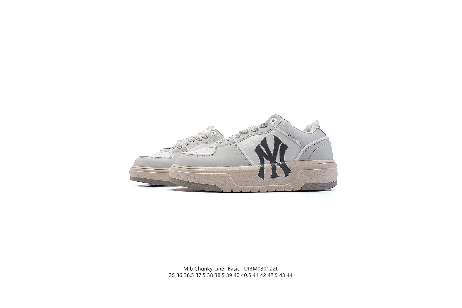 kakoscout.com MLB NY Grey Suede Low 5248 grey low-top image thumbnail 6