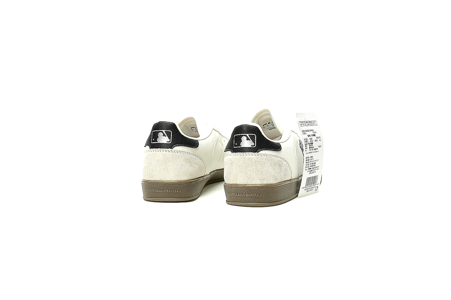 MLB Yankees 5801 white gum sneaker with side logo and QC comparison angles thumbnail 5
