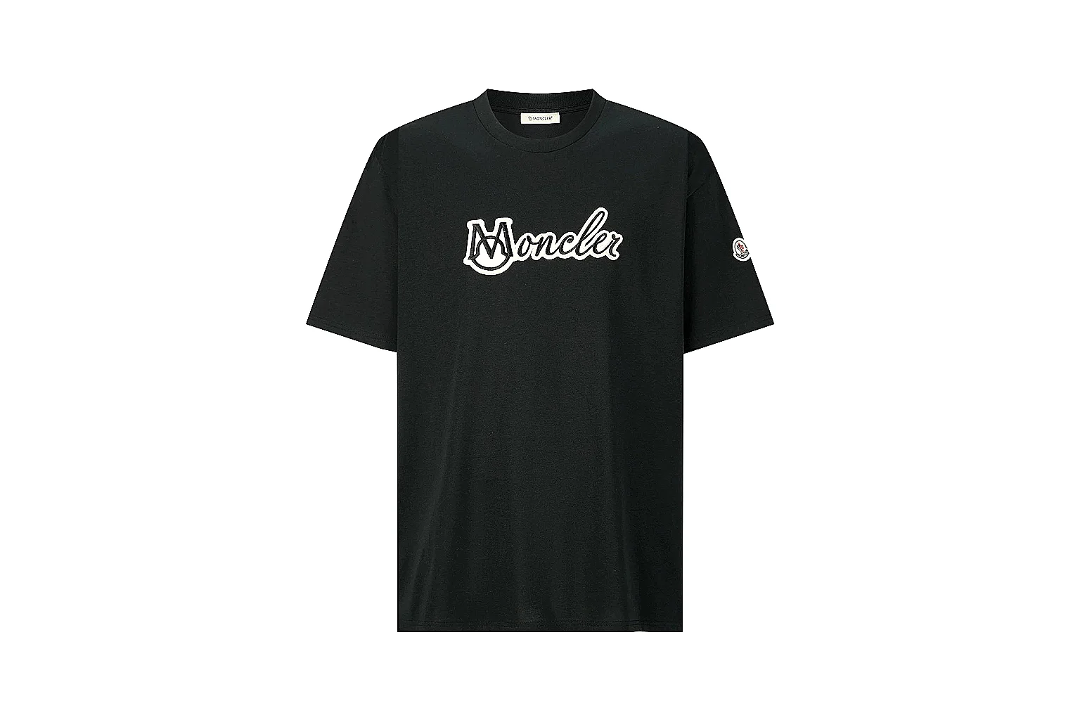 kakoscout.com Moncler Black Logo Tee 0946 Black short-sleeve-tee product image thumbnail 6
