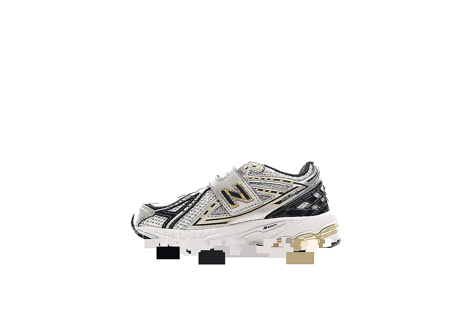 New Balance 9452 CNY 400 white black gold runner with side and outsole proof thumbnail 2
