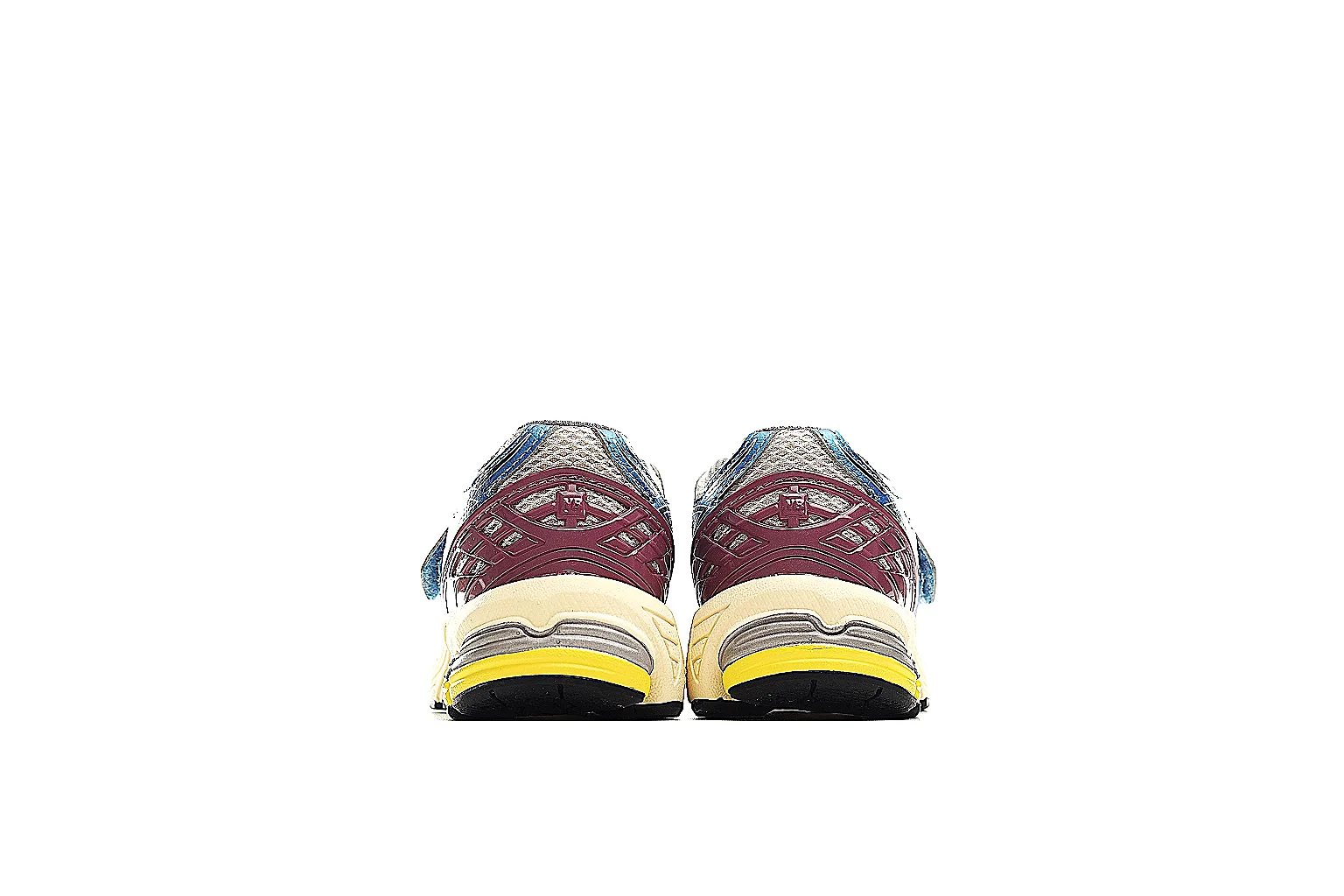 New Balance 1906R blue burgundy runner with side logo and cream midsole QC view thumbnail 4