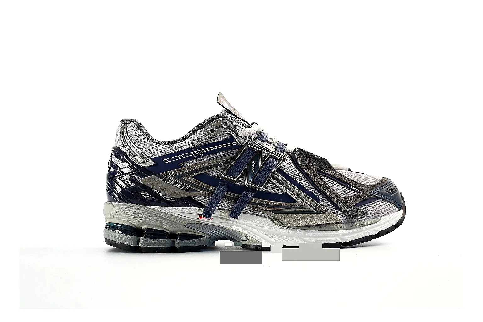 New Balance 1906R style runner Navy Silver 4828 comparison signal note six-photo gallery thumbnail 2