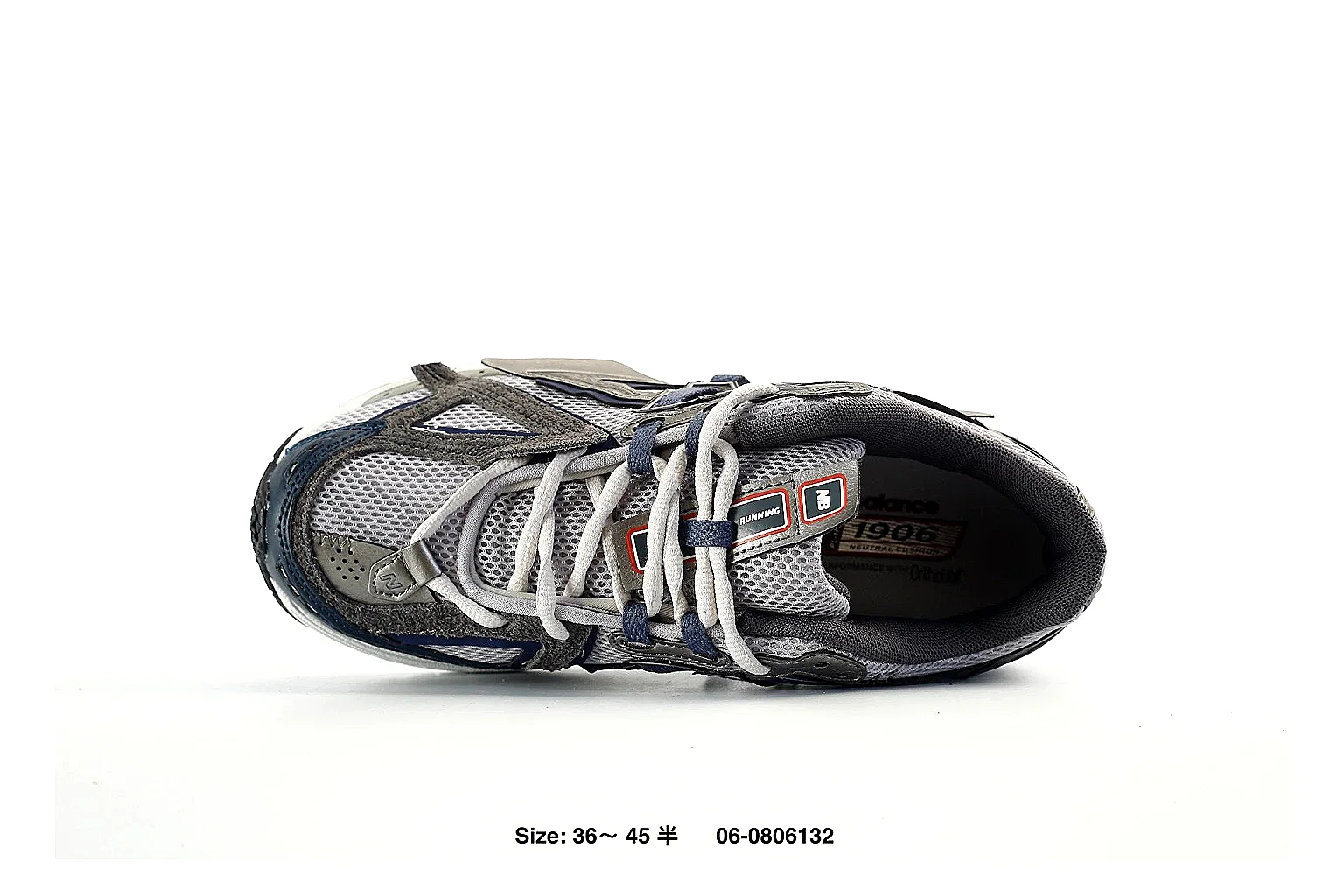 New Balance 1906R style runner Navy Silver 4828 comparison signal note six-photo gallery thumbnail 3