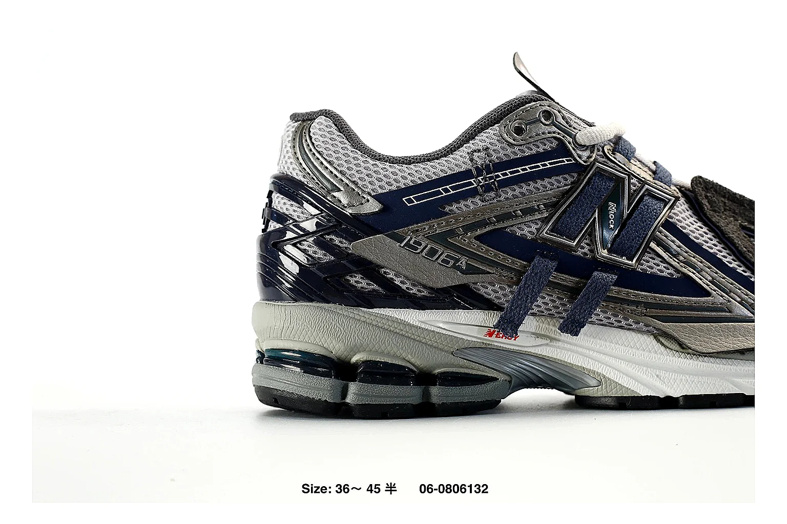 New Balance 1906R style runner Navy Silver 4828 comparison signal note six-photo gallery thumbnail 6