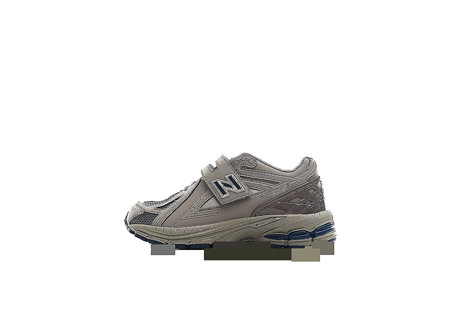New Balance 1906R taupe navy strap runner with visible N logo thumbnail 2