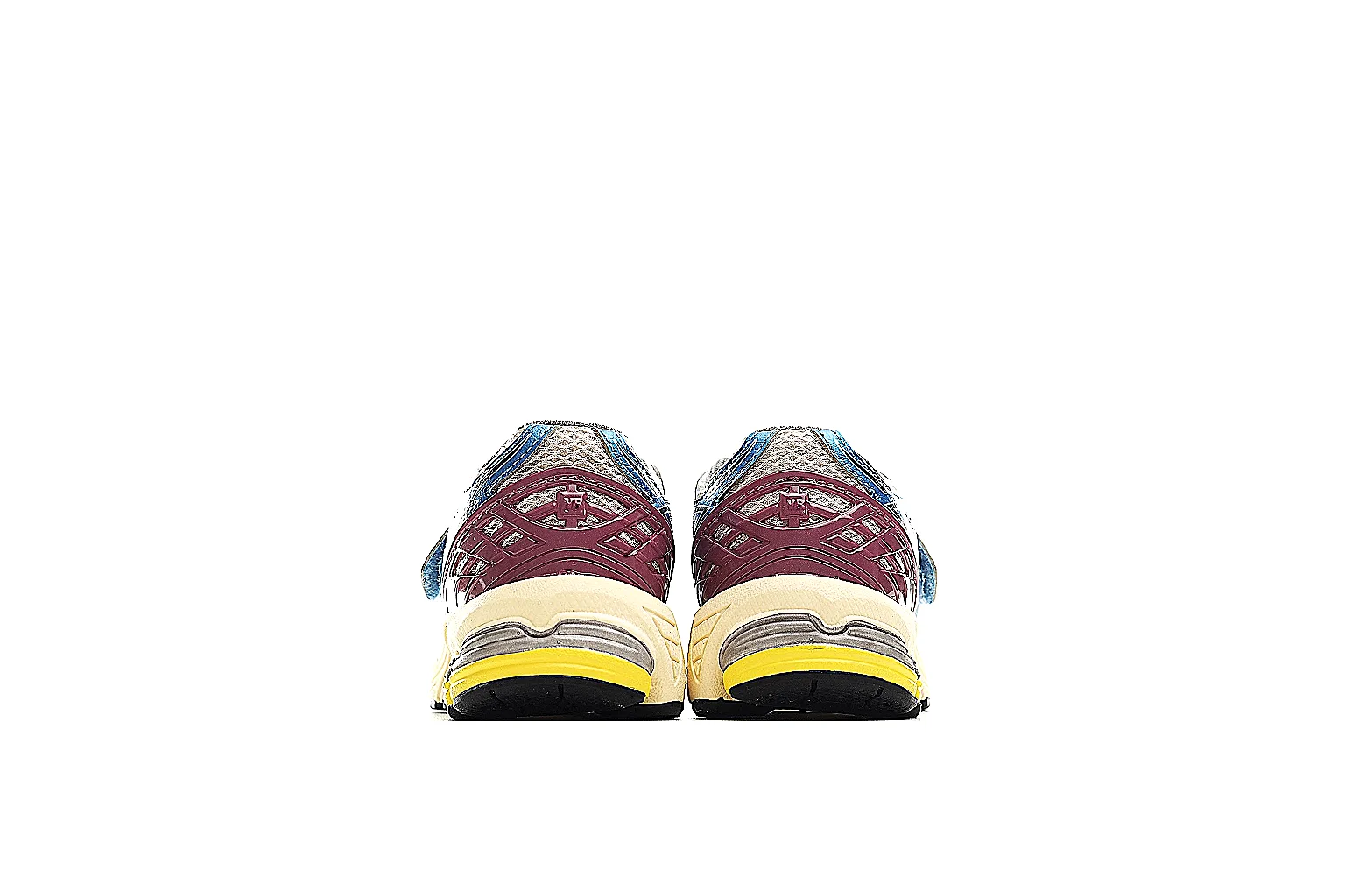 New Balance 1906R blue burgundy runner with side logo and cream midsole thumbnail 4