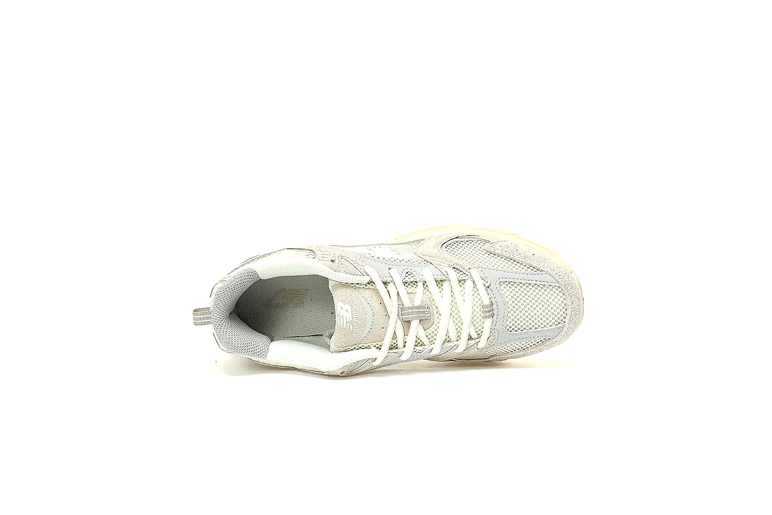 New Balance cream grey 2002R-style runner with visible N logo and heel detail thumbnail 3