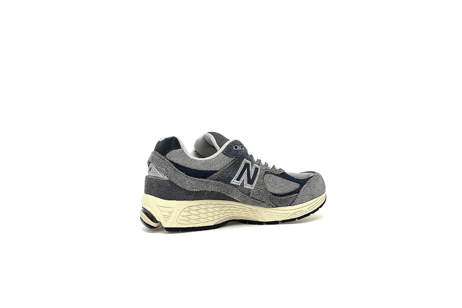 New Balance 2002R grey navy runner with side, outsole, top, and pair QC views thumbnail 3