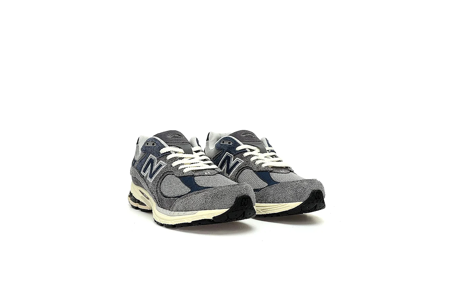 New Balance 2002R grey navy runner with side, outsole, top, and pair QC views thumbnail 5