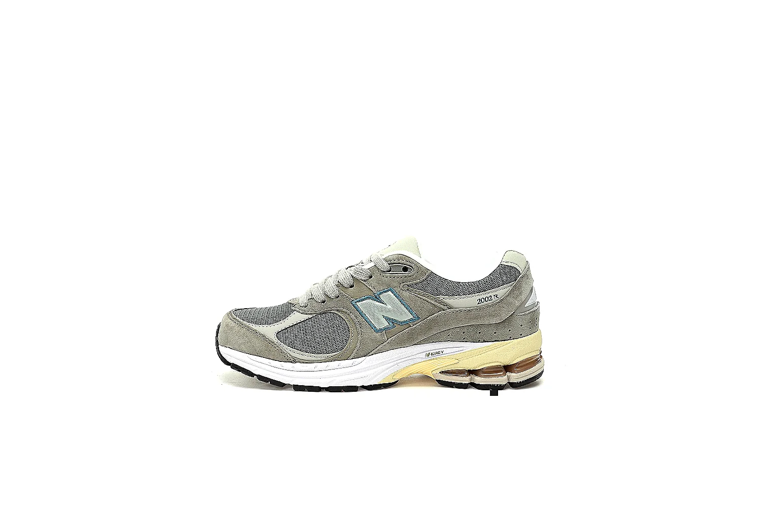 New Balance 2002R grey olive side, top, outsole and paired QC views thumbnail 2