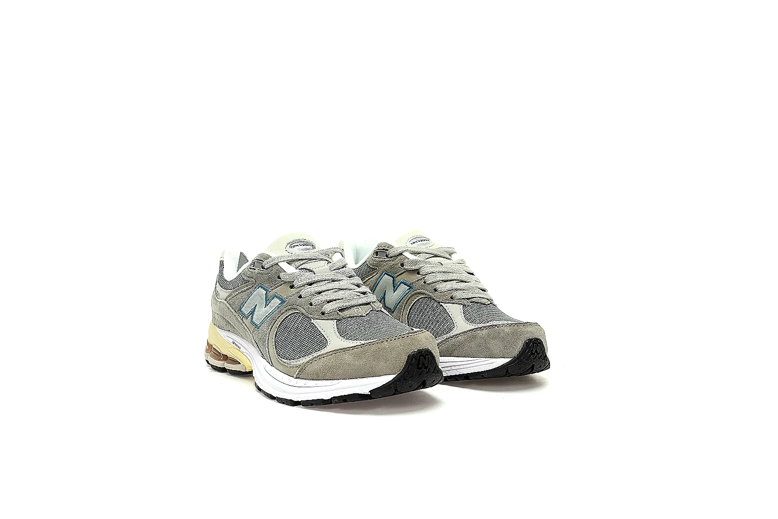 New Balance 2002R grey olive side, top, outsole and paired QC views thumbnail 5