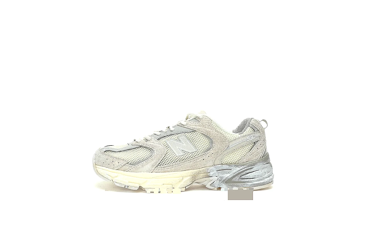 New Balance 2002R-style cream grey runner with visible side logo and QC angles thumbnail 2