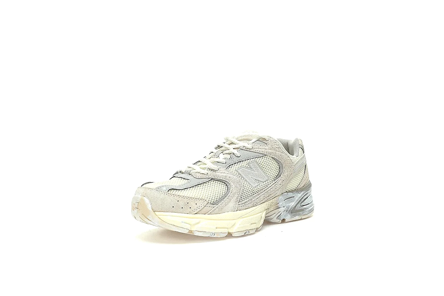 New Balance 2002R-style cream grey runner with visible side logo and QC angles thumbnail 6