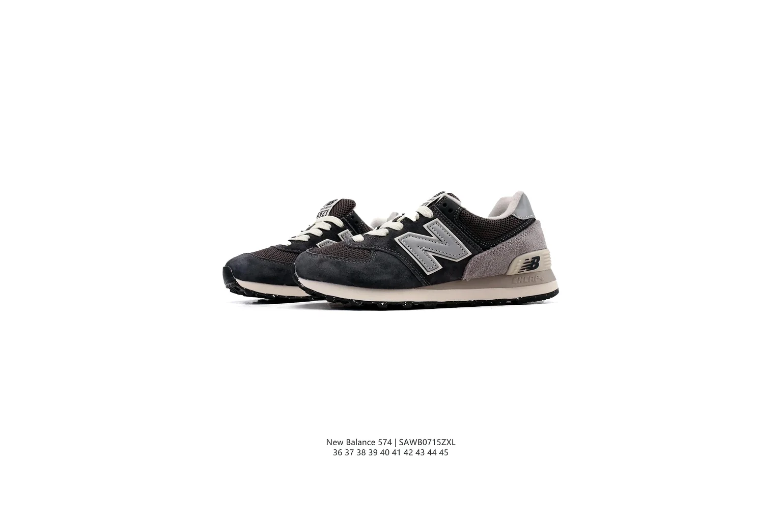 New Balance 327 Black Grey classic runner six photo view thumbnail 6