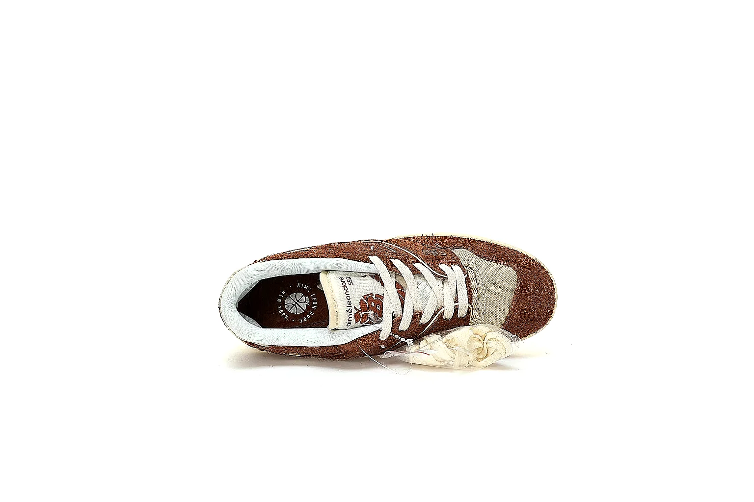 New Balance 550 brown cream sneaker side profile for QC and price scouting thumbnail 4