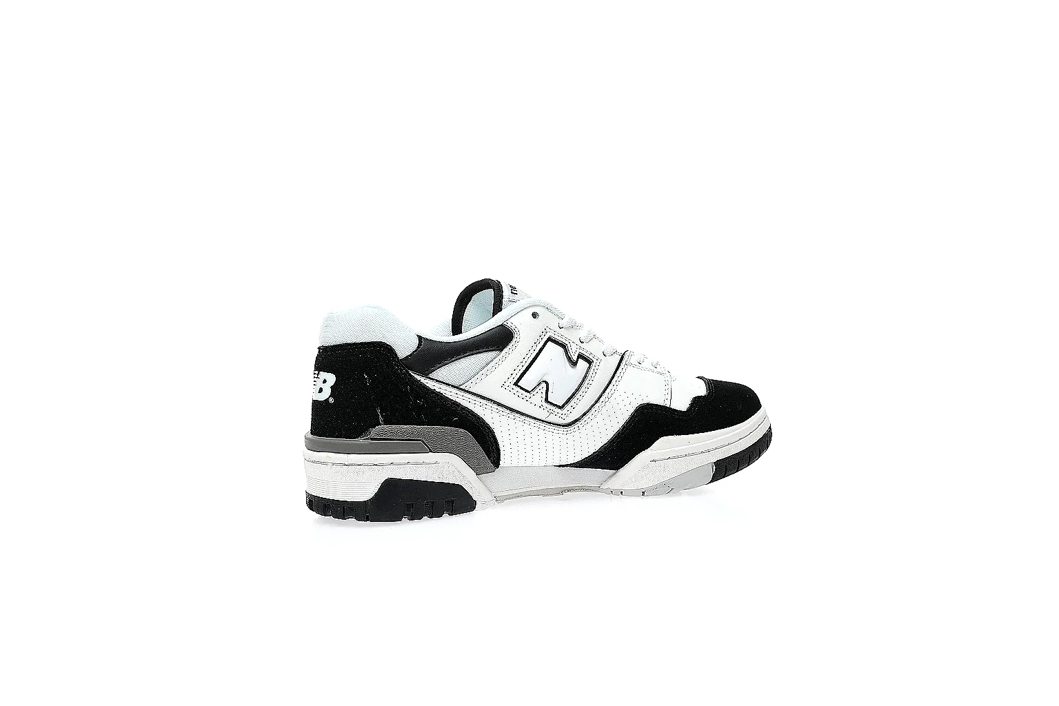 New Balance 550 white black sneaker with visible side logo and 550 badge