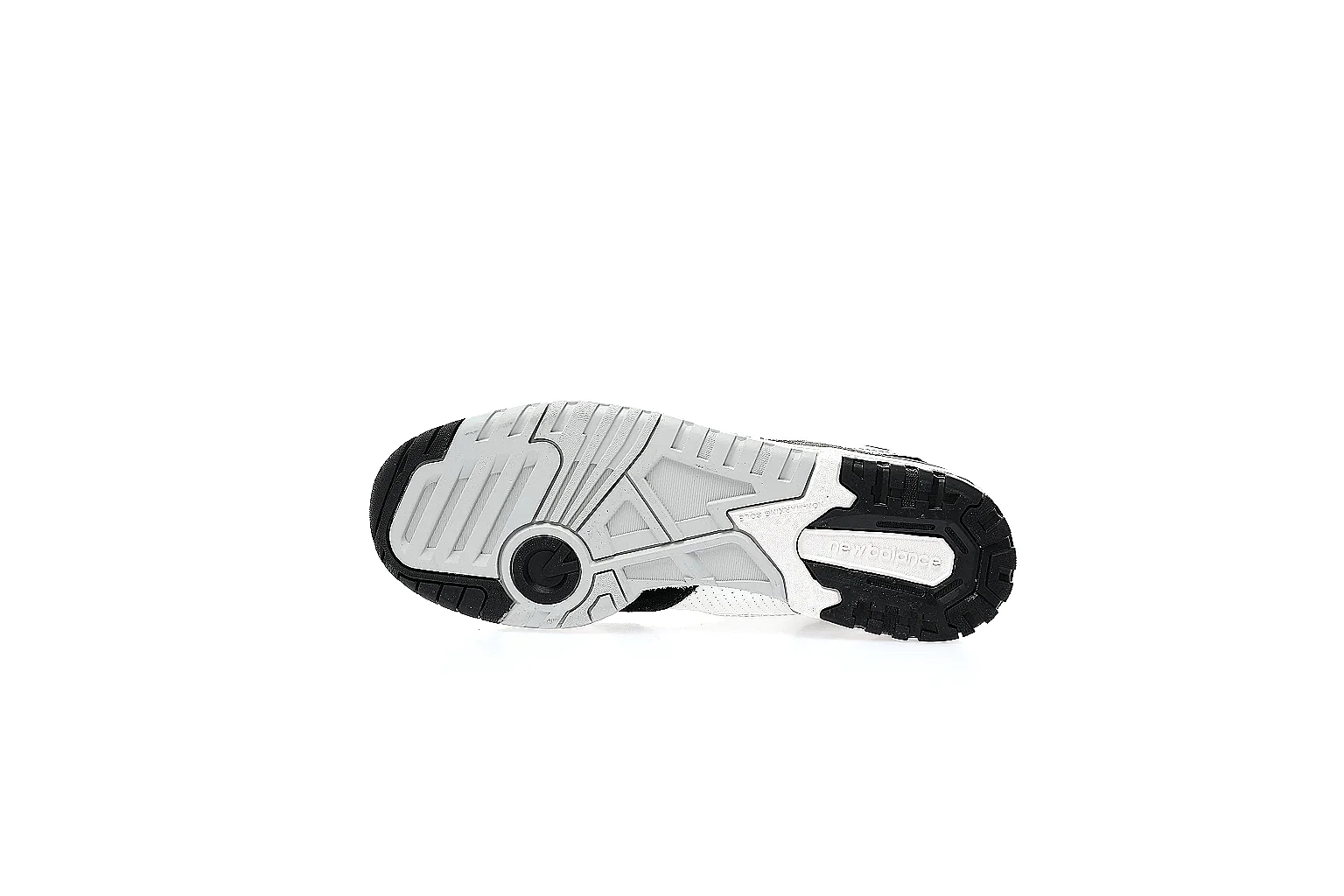 New Balance 550 white black sneaker with visible side logo and 550 badge thumbnail 4