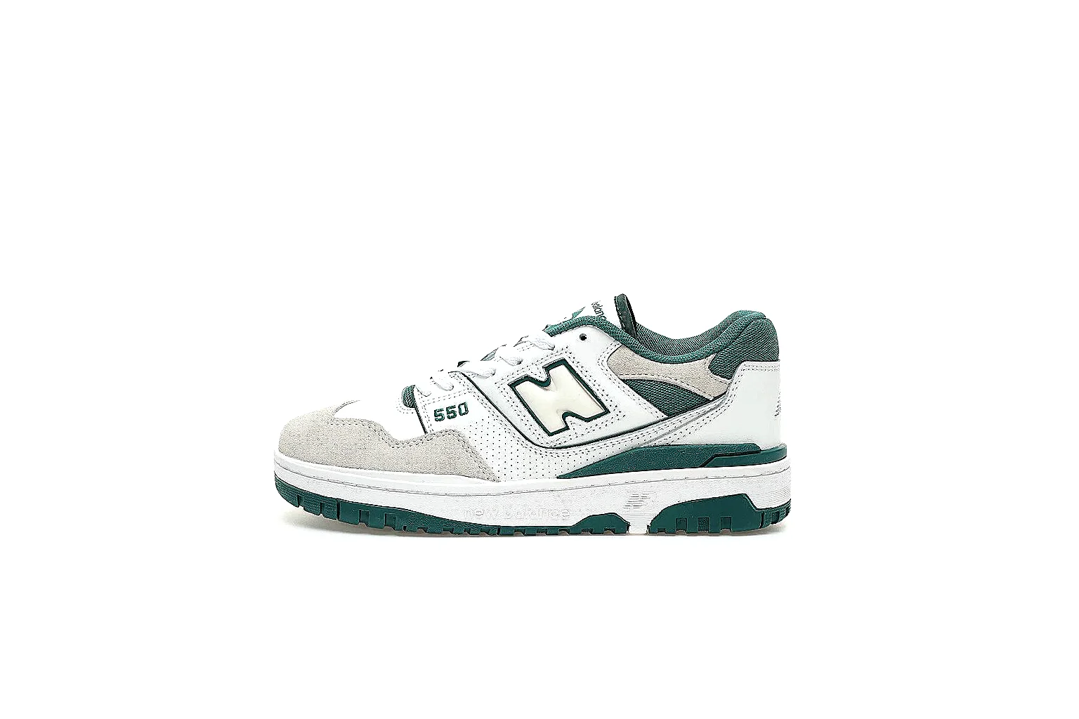 New Balance 550 white green pair with visible 550 embroidery and green outsole at 380 CNY thumbnail 2