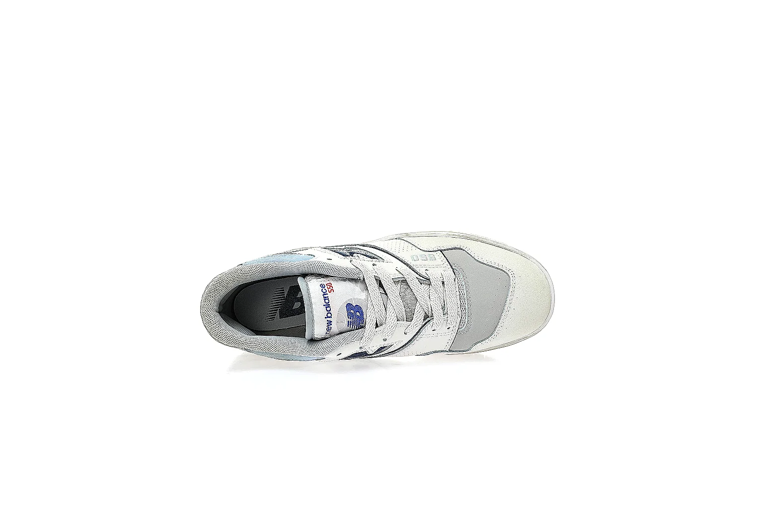New Balance 550 white grey blue sneaker with visible side logo and QC comparison angles thumbnail 3