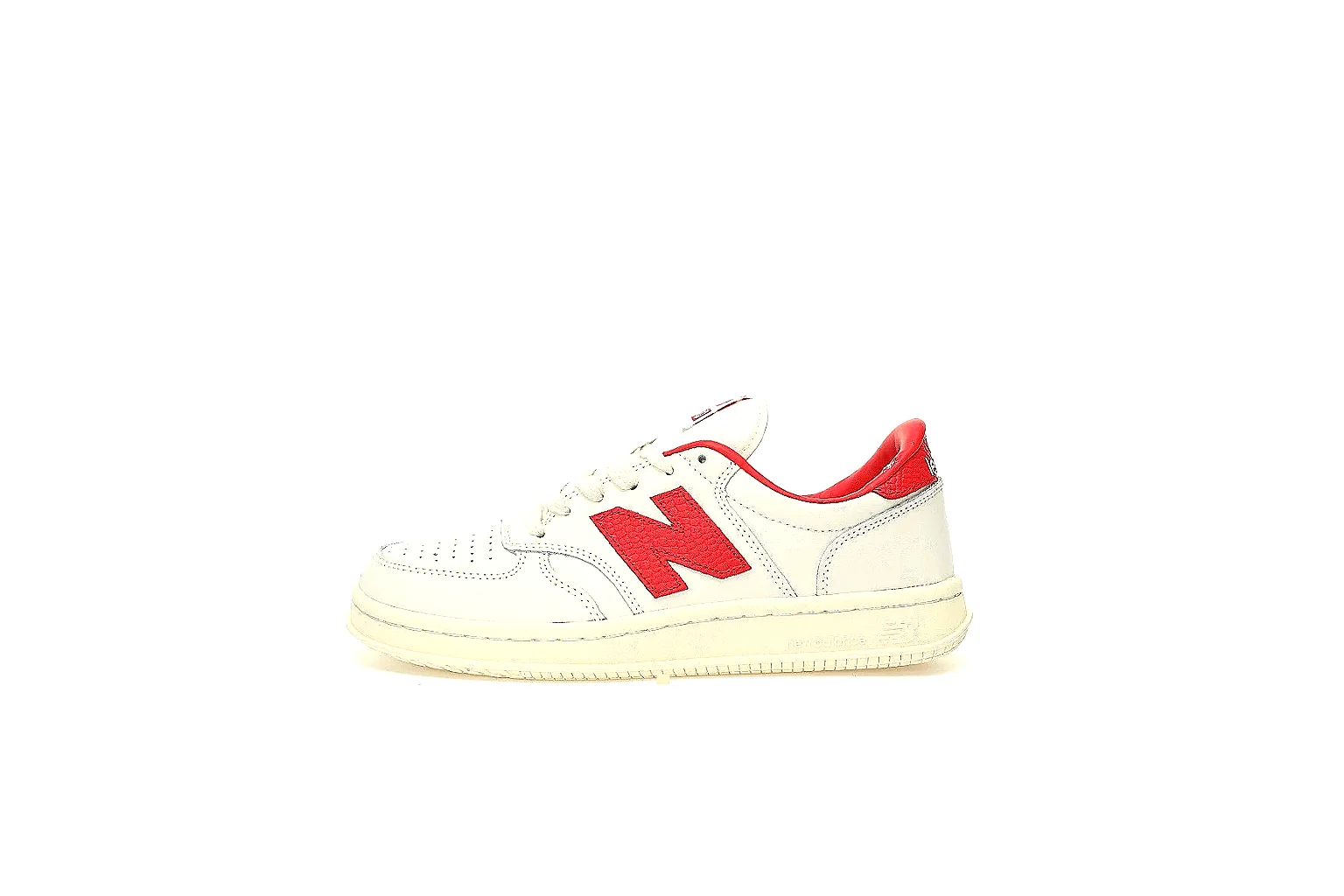 New Balance 550 white red pair with red logo and QC comparison angles thumbnail 2