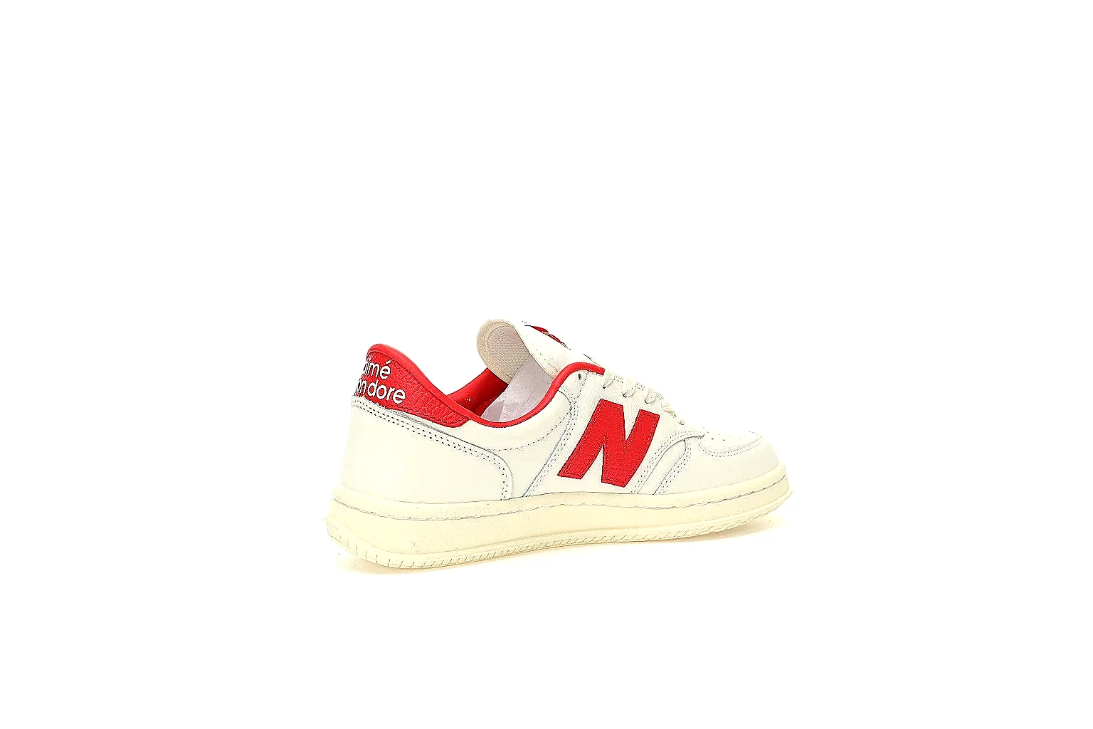 New Balance 550 white red pair with red logo and QC comparison angles