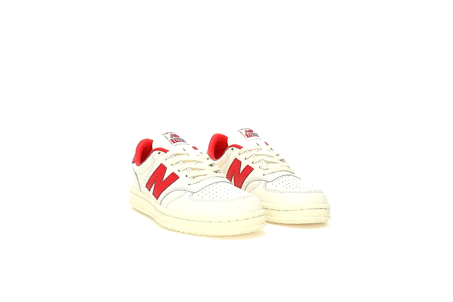 New Balance 550 white red pair with red logo and QC comparison angles thumbnail 5