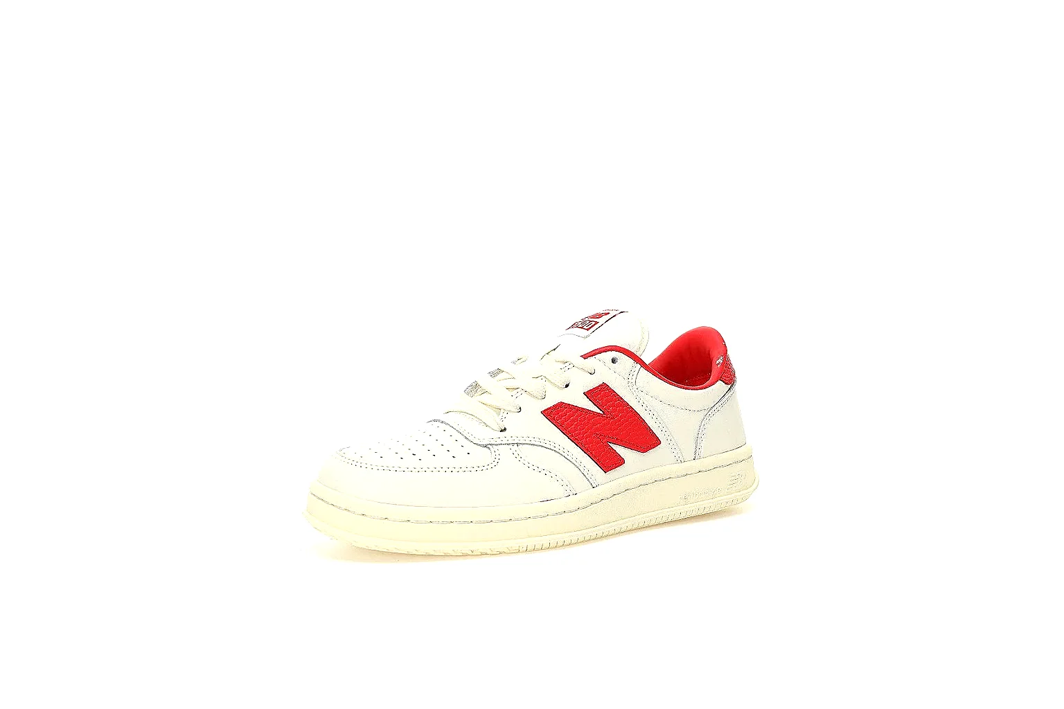 New Balance 550 white red pair with red logo and QC comparison angles thumbnail 6