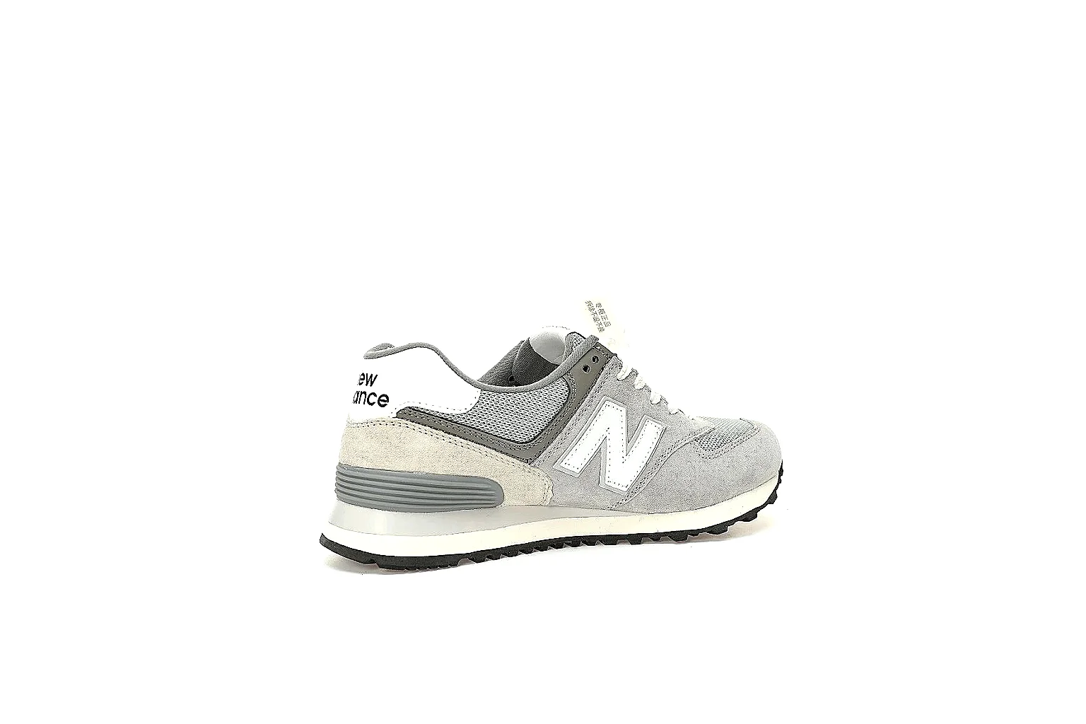 New Balance 574 Classic grey white QC comparison gallery with outsole and side views