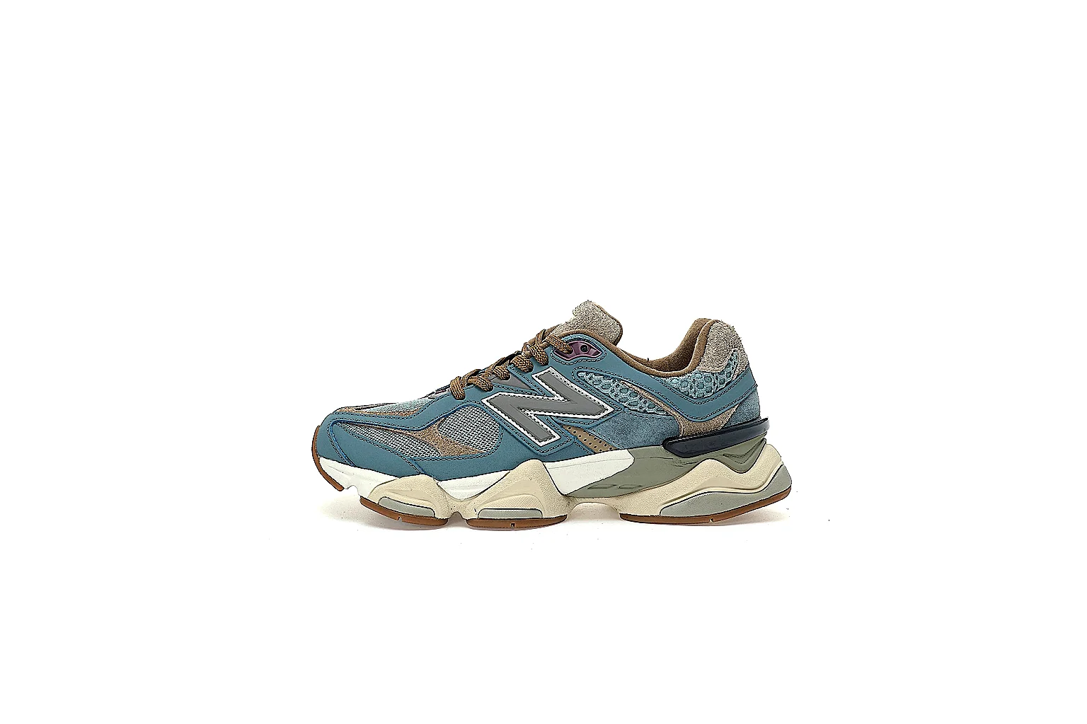 New Balance 9060 teal tan gallery with QC proof angles and outsole view thumbnail 2
