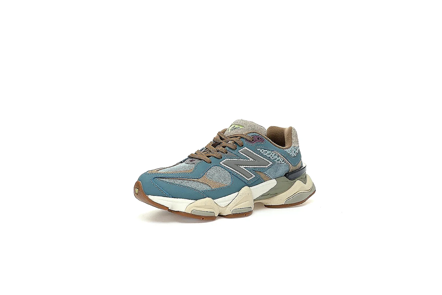 New Balance 9060 teal tan gallery with QC proof angles and outsole view thumbnail 6