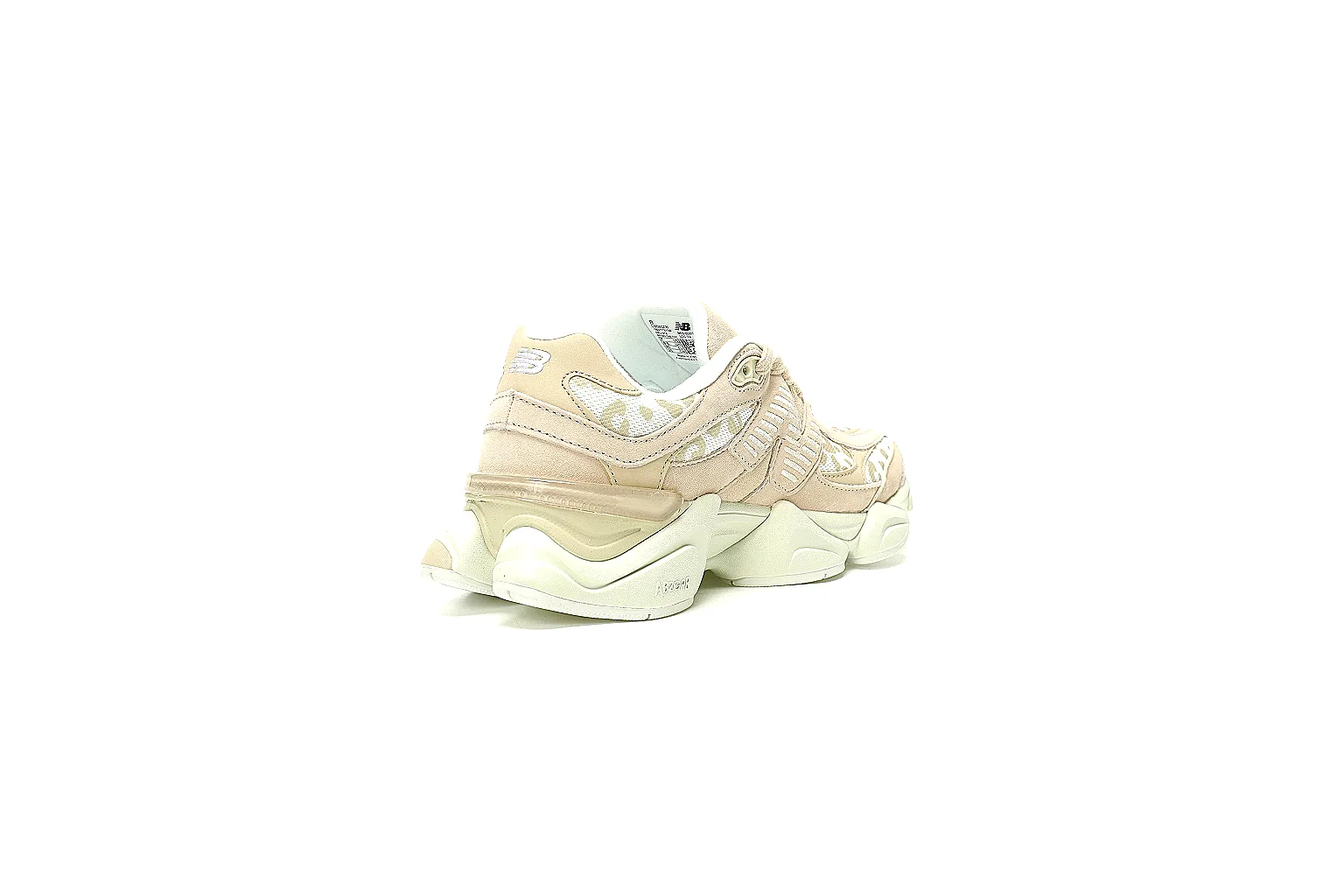 New Balance 9060 cream beige QC scout image with side N logo and chunky sole thumbnail 6