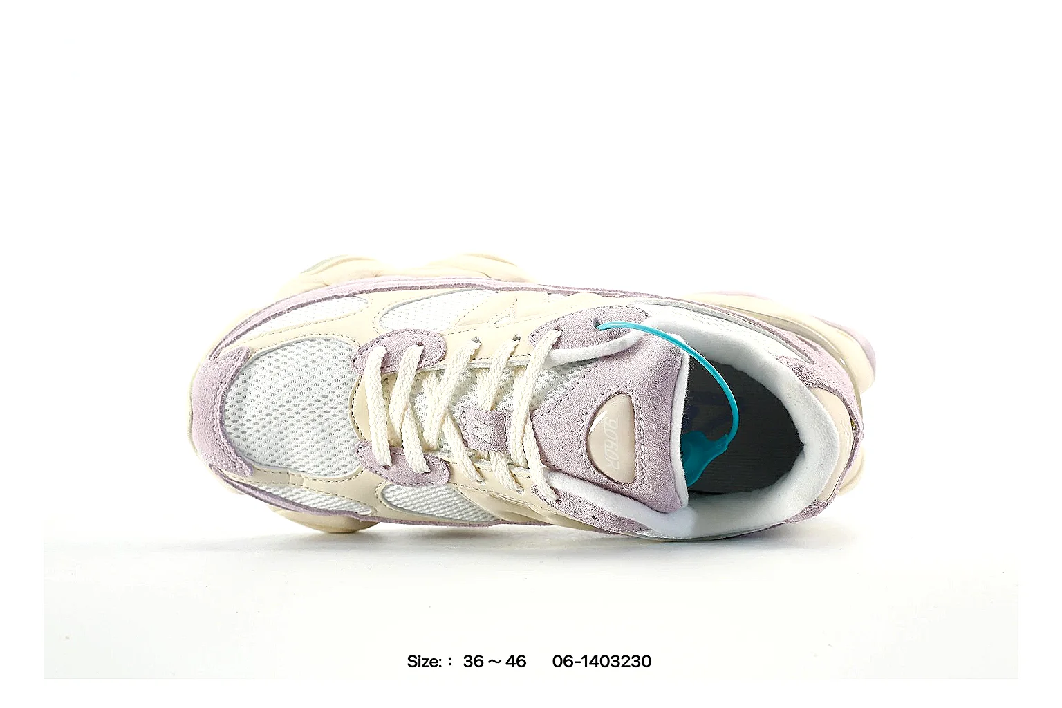 New Balance 9060 Cream Pastel Sneaker 8062 comparison gallery with QC evidence thumbnail 3