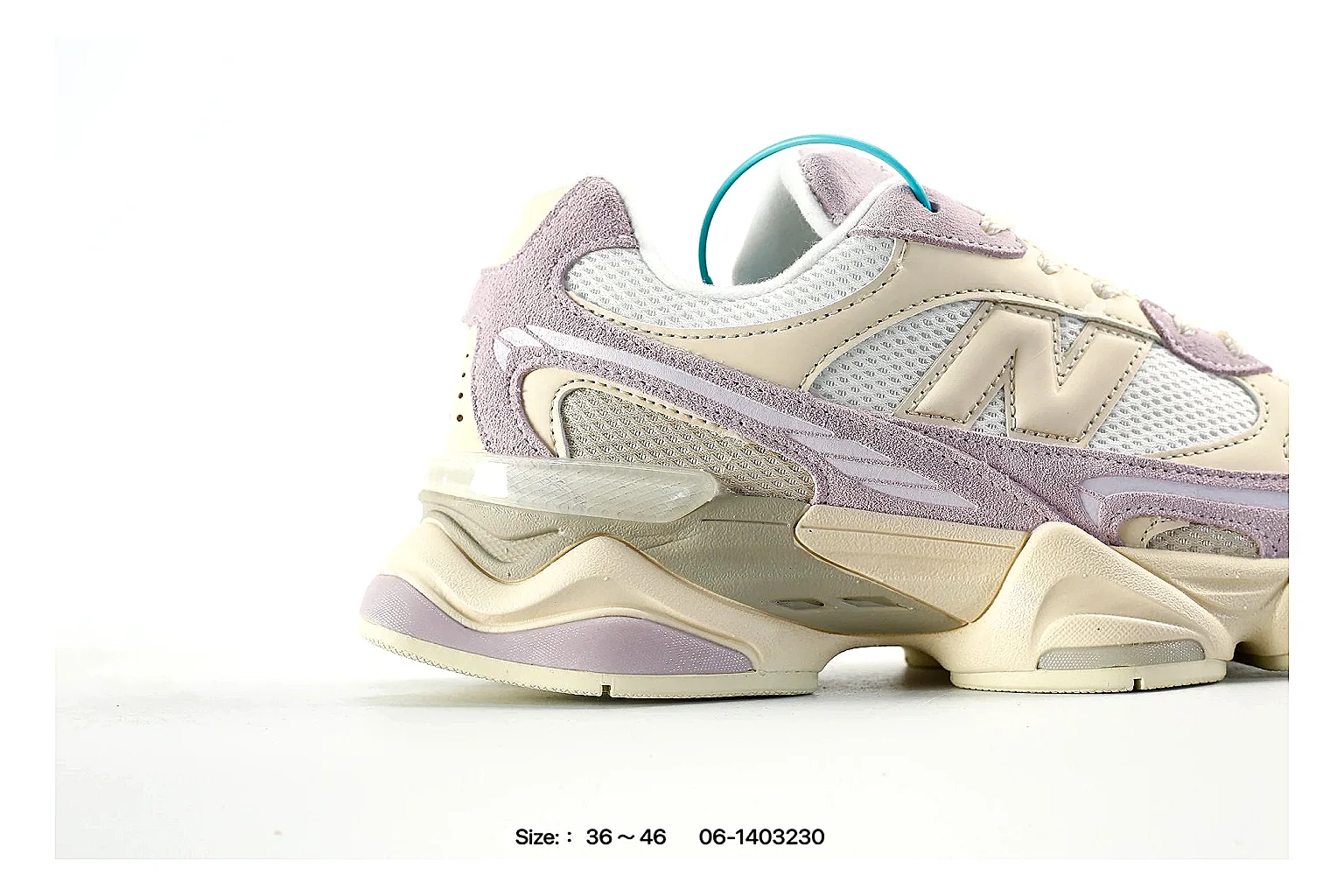 New Balance 9060 Cream Pastel Sneaker 8062 comparison gallery with QC evidence thumbnail 6