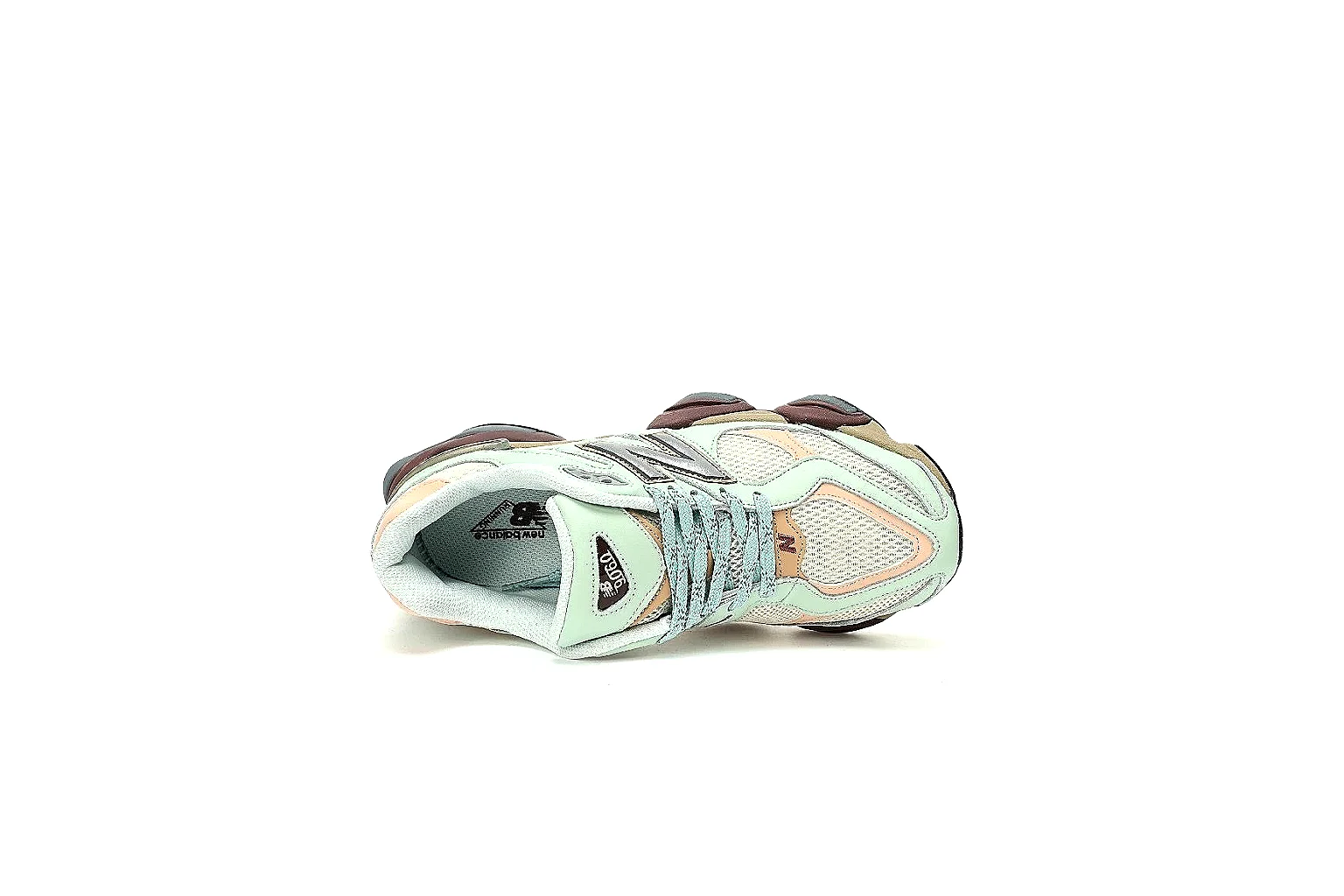 New Balance 9060 mint peach gallery with side logo and outsole QC proof thumbnail 3