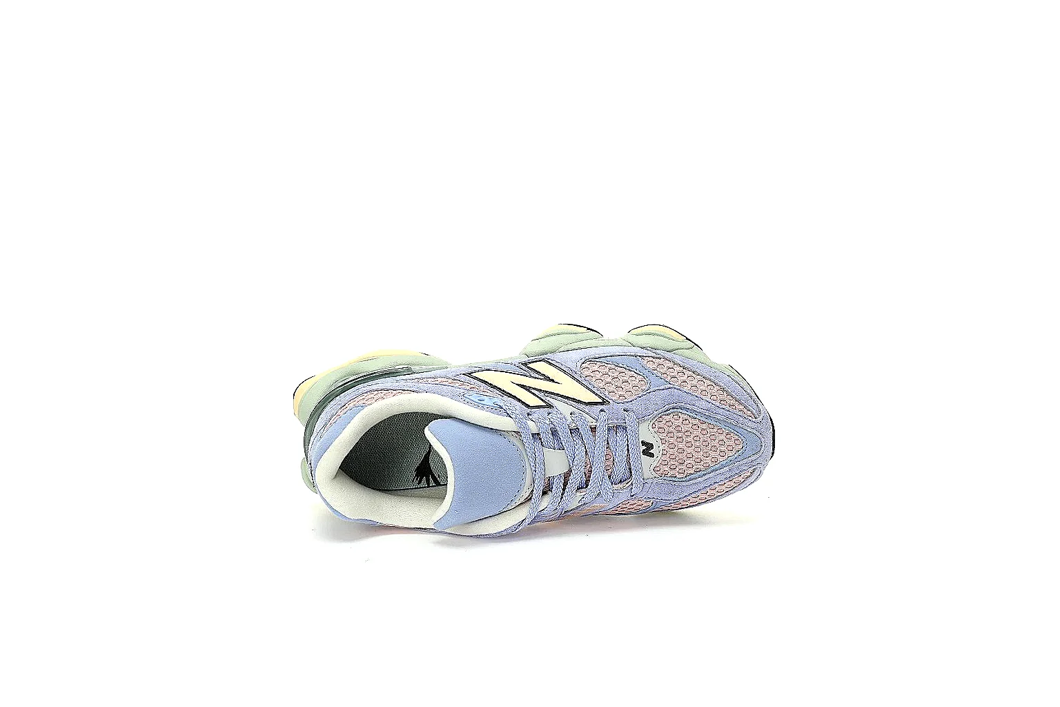 New Balance 9060 pastel runner with blue suede pink mesh and mint midsole thumbnail 3