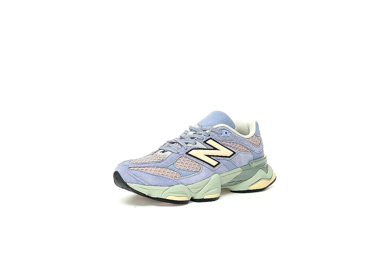 New Balance 9060 pastel runner with blue suede pink mesh and mint midsole thumbnail 6