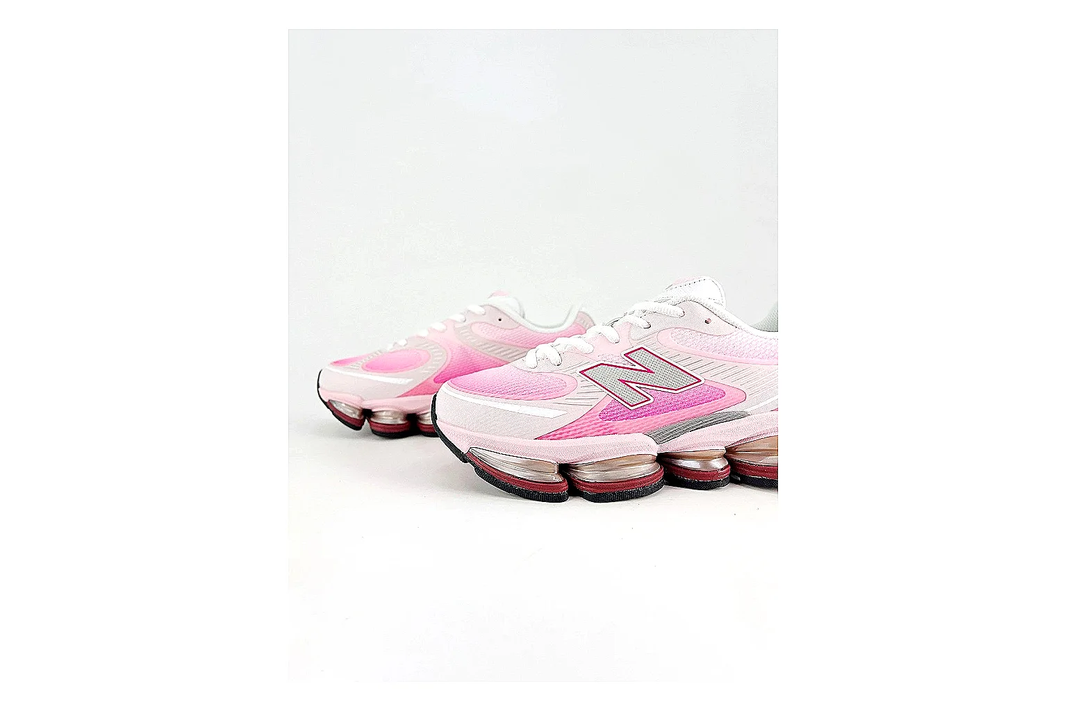 kakoscout.com New Balance 9060 Pink White comparison signal card six-photo gallery thumbnail 4