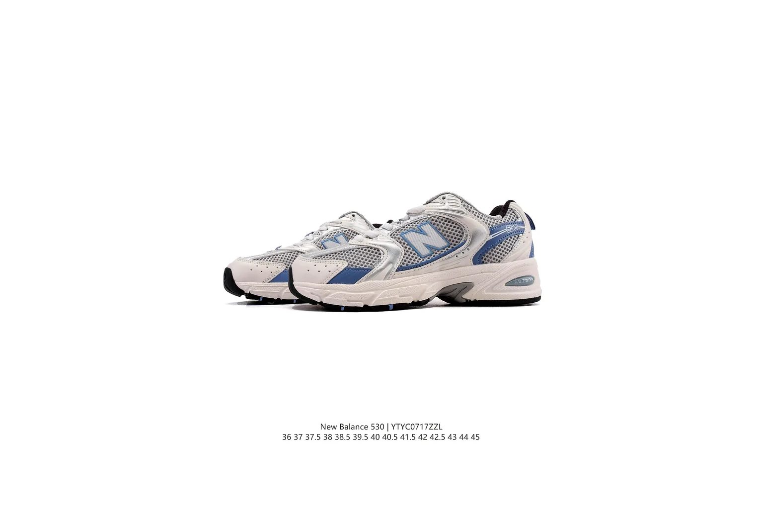 New Balance 9060 Silver Blue chunky runner six photo view thumbnail 6