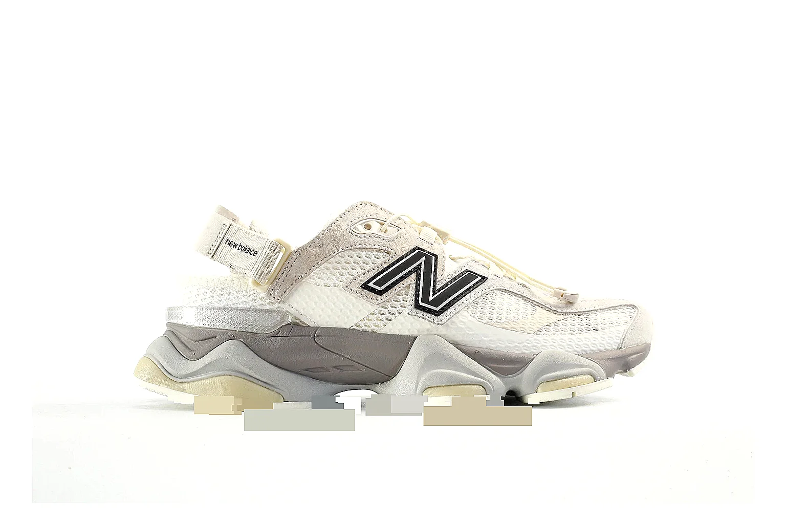 New Balance 9060 style runner Cream Black 7088 comparison signal note six-photo gallery thumbnail 2