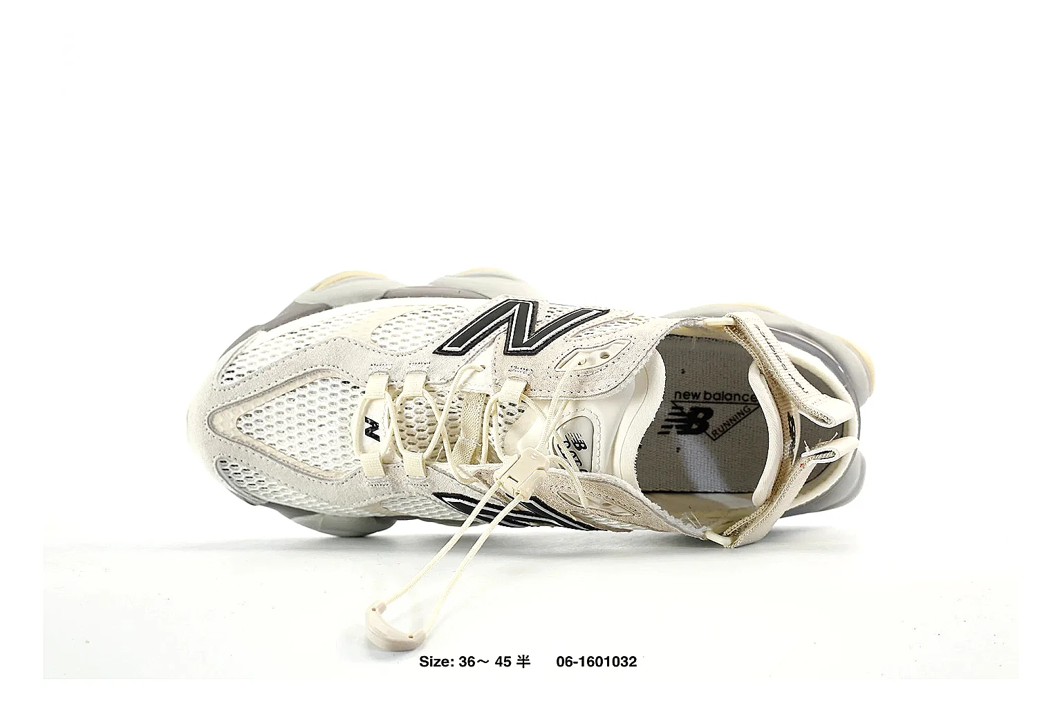 New Balance 9060 style runner Cream Black 7088 comparison signal note six-photo gallery thumbnail 3