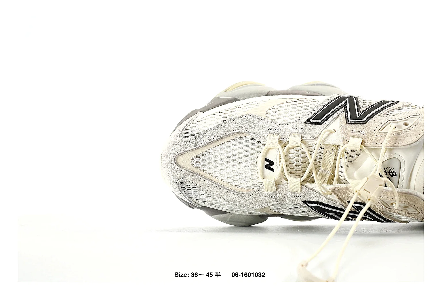 New Balance 9060 style runner Cream Black 7088 comparison signal note six-photo gallery thumbnail 4