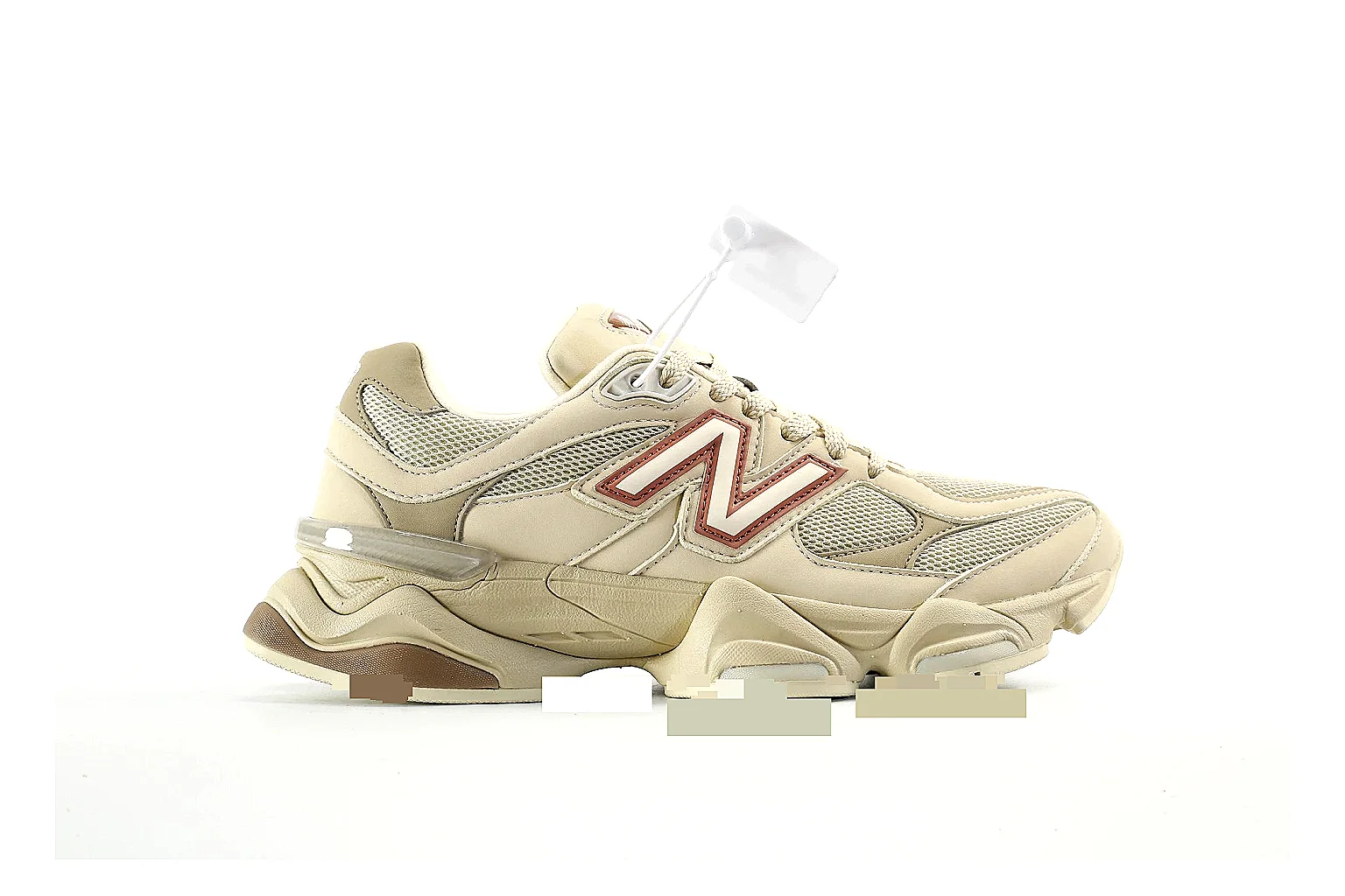 New Balance 9060 style runner Cream Pink 4677 comparison signal note six-photo gallery thumbnail 2