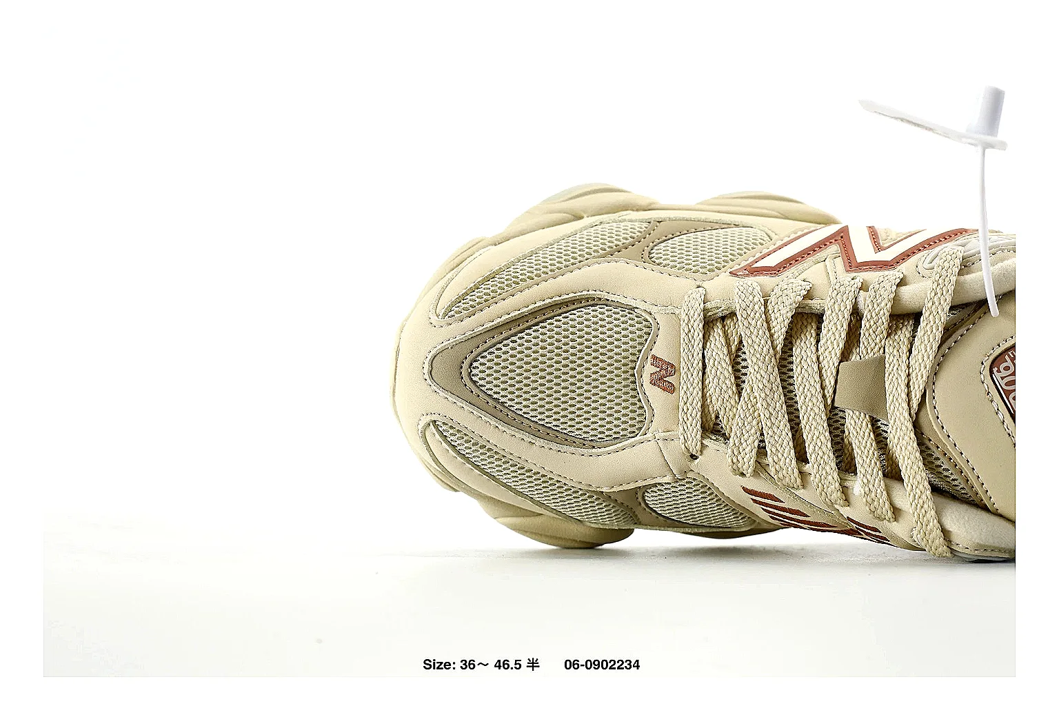 New Balance 9060 style runner Cream Pink 4677 comparison signal note six-photo gallery thumbnail 4