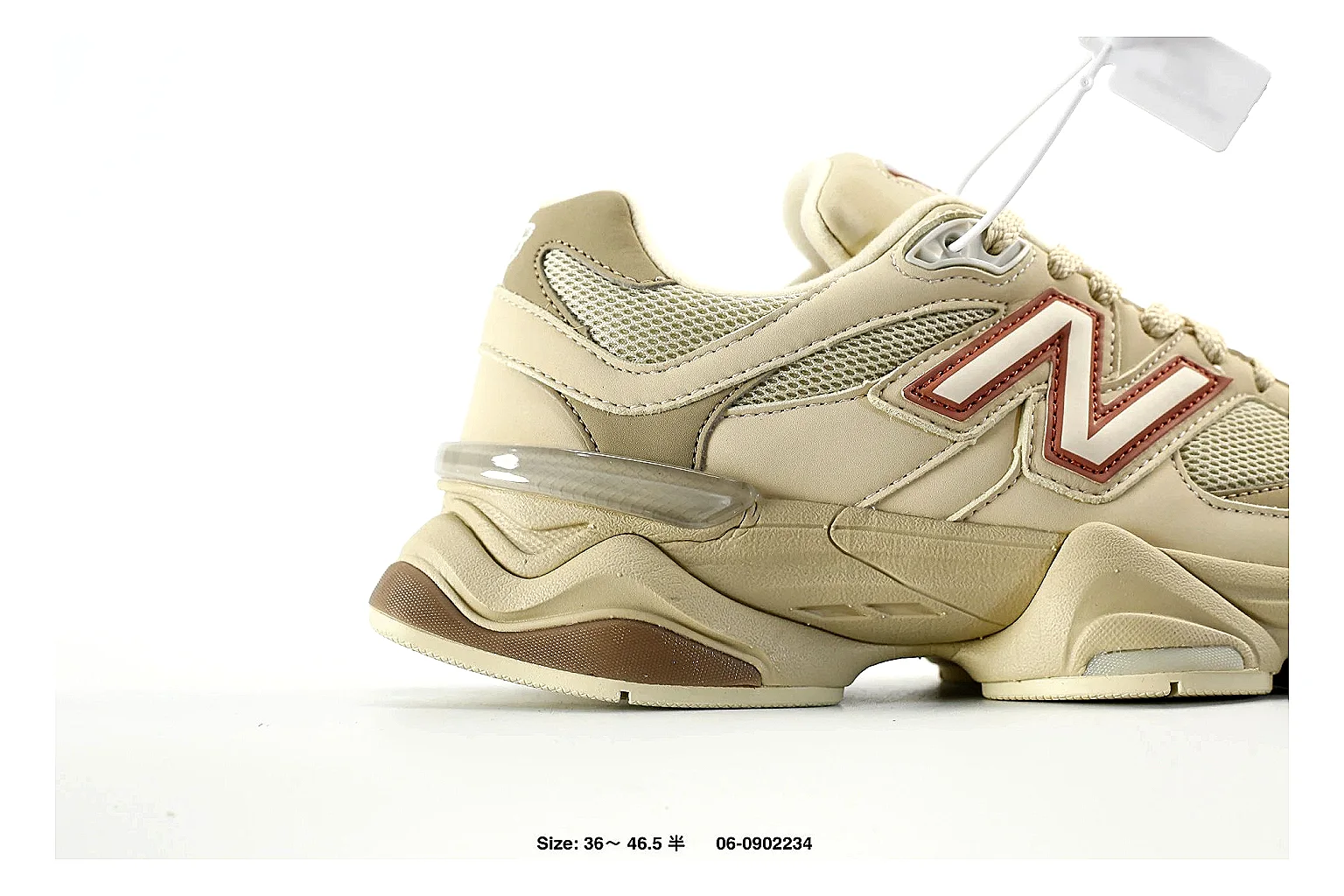 New Balance 9060 style runner Cream Pink 4677 comparison signal note six-photo gallery thumbnail 6