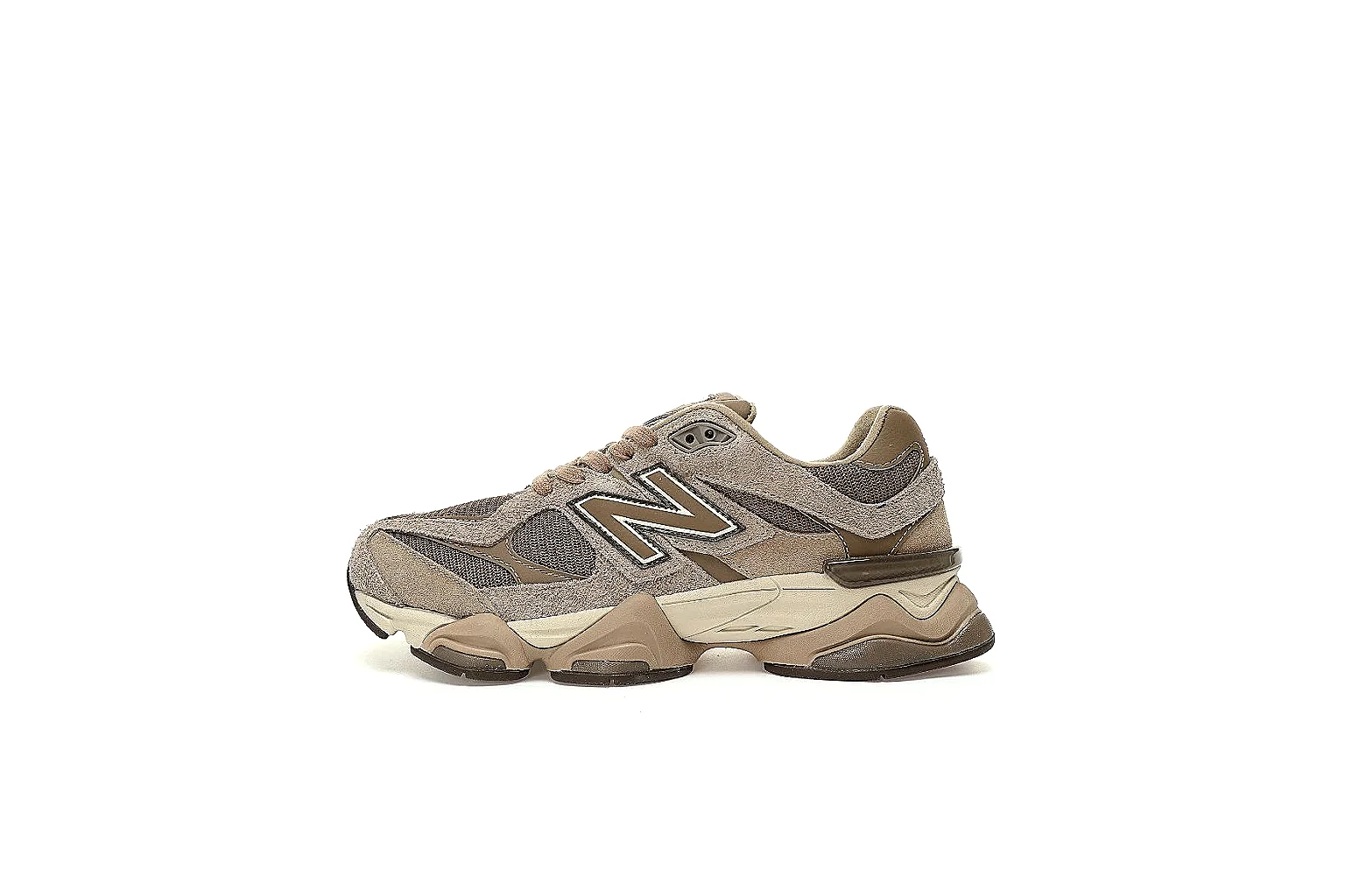 New Balance 9060 taupe runner QC scout with side logo and chunky sole thumbnail 2