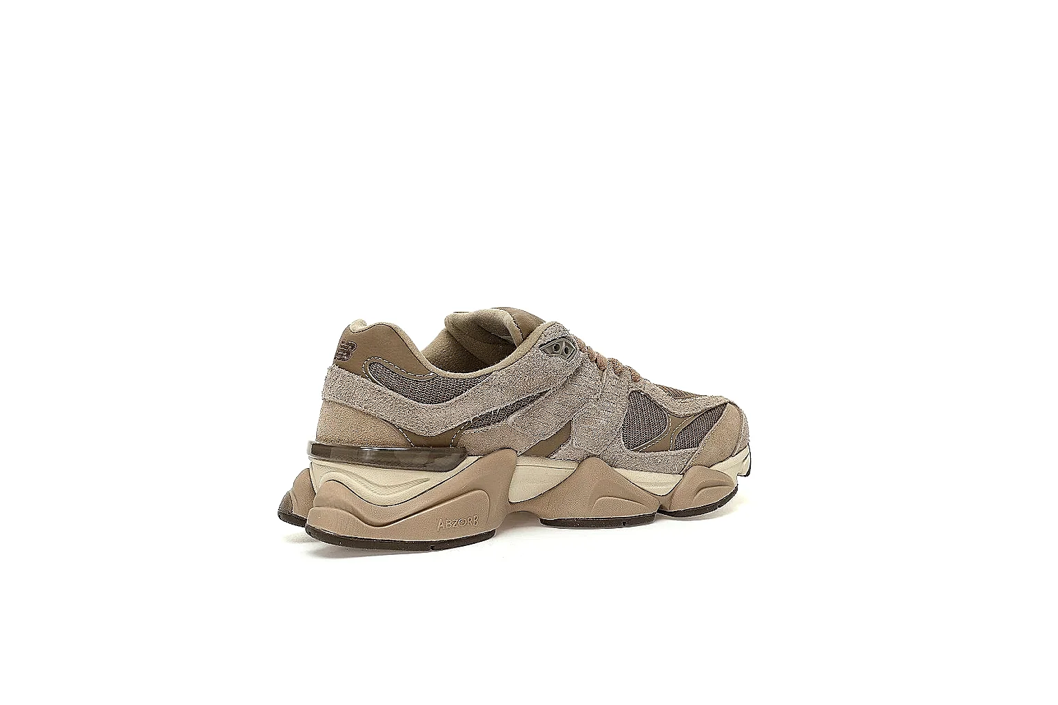 New Balance 9060 taupe runner QC scout with side logo and chunky sole
