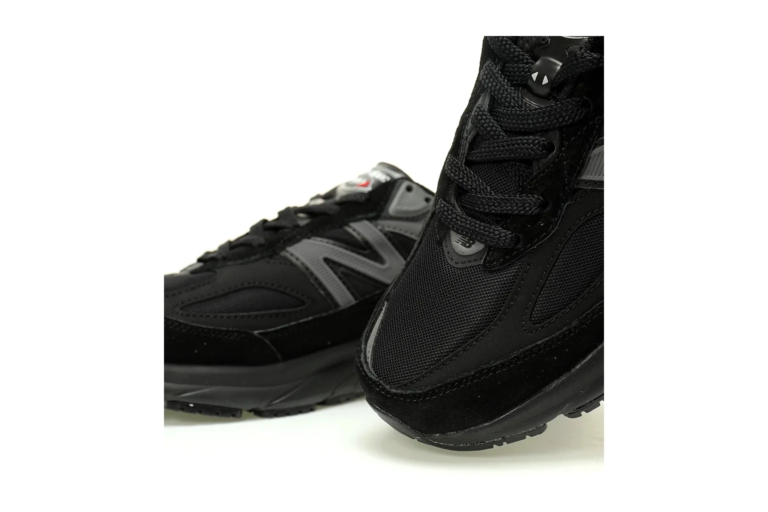 New Balance 9060 Triple Black chunky runner six photo view thumbnail 5