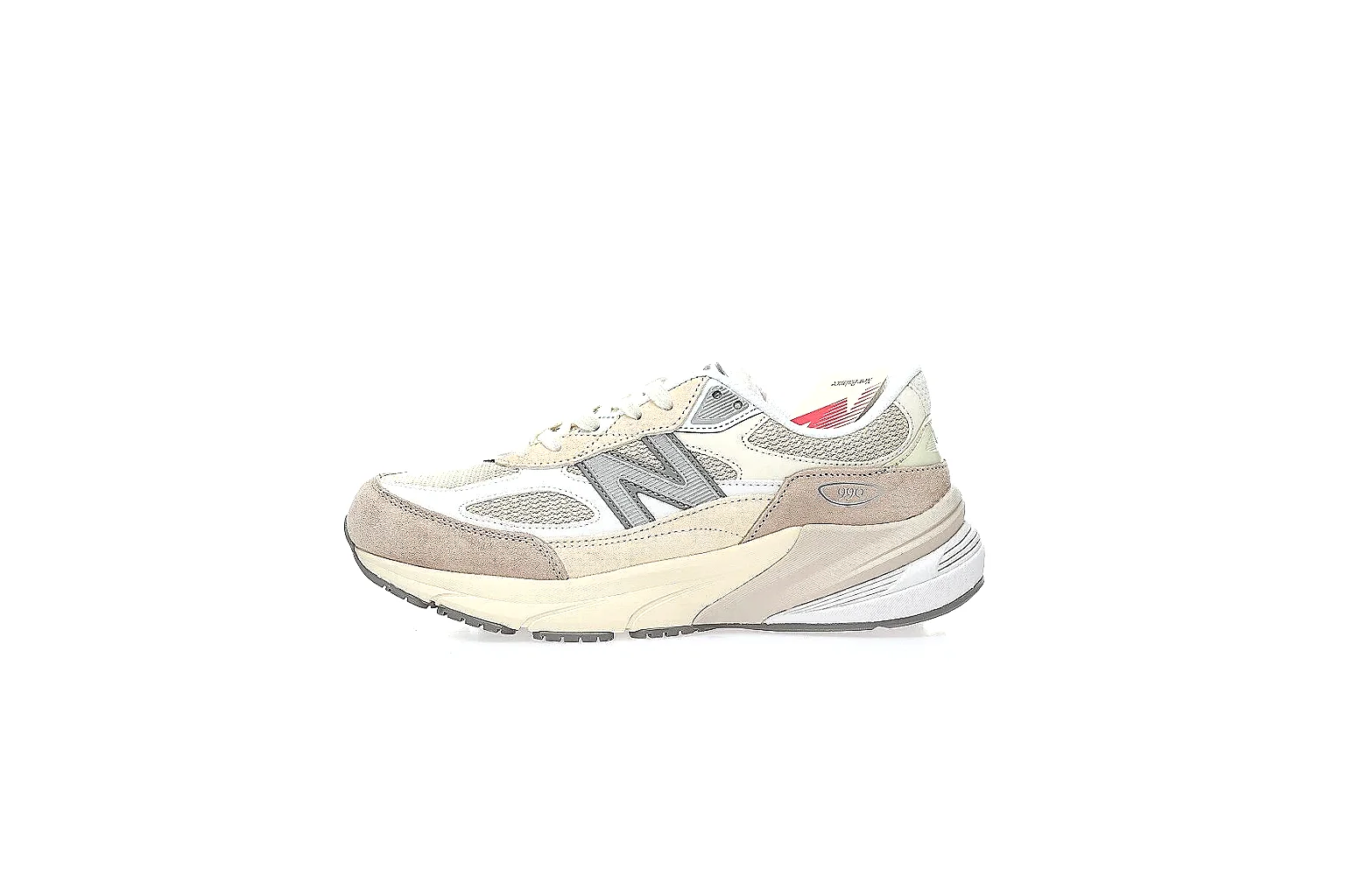 New Balance 990 cream beige runner QC side and outsole gallery at CNY 460 thumbnail 6