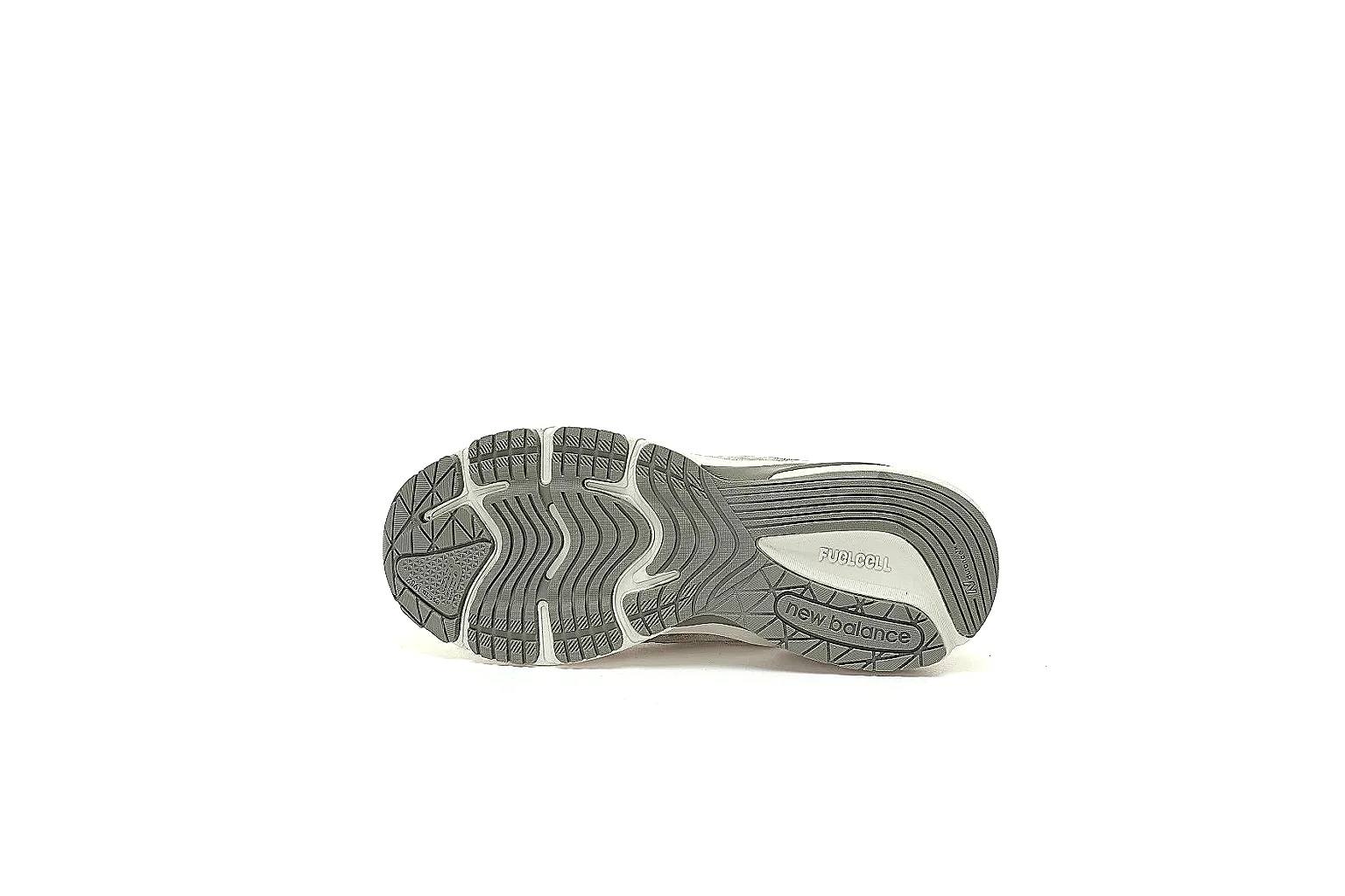 New Balance grey 993 style runner with visible N logo and USA heel proof thumbnail 4
